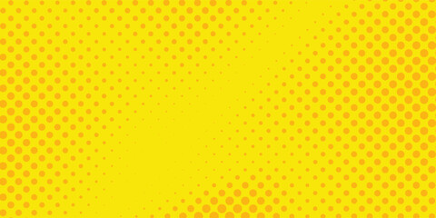 Dots halftone yellow color pattern gradient grunge texture background. Dots pop art comics sport style modern