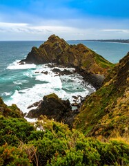 Rugged coastal landscape