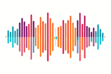 A stunning abstract digital background featuring vibrant gradient light waves in purple, blue, orange, and pink tones. Vertical glowing lines create a modern futuristic effect, perfect for use in tech