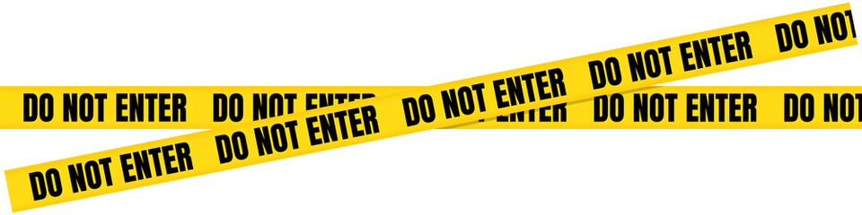 Yellow Caution Tape with Bold Black 