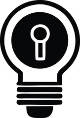 Conceptual light bulb icon representing innovation ideas and creative solutions perfect for business and design projects