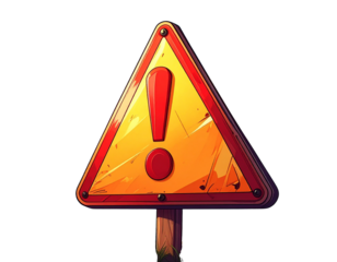 Important attention notice sign. Announce message banner important information.