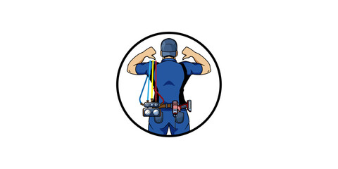 AC SERVICE WORKER ILLUSTRATION