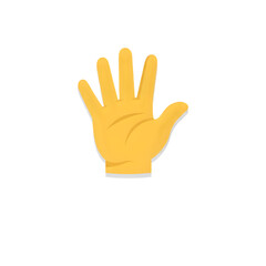 Obraz premium waving hand vector flat icon isolated hello hi bye hand gesture emoji illustration vector 10 eps 35966233 1