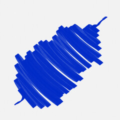 blue and white paint