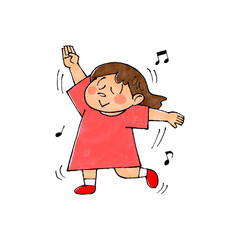 踊る女の子