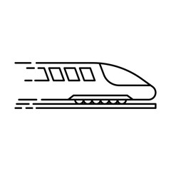 train icon, train vector icon in transparent backgrounf