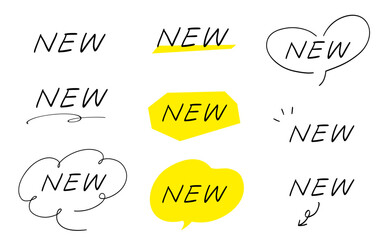 NEW｜手書きテキスト_あしらい付きセット_Decorative Set