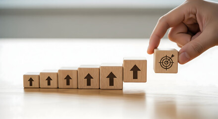 Achieve your business goals with strategic growth blocks and a clear target in sight