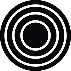 Concentric circles abstract design geometric pattern circular shape repetition modern graphic element simple visual motif