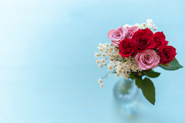 美しい薔薇の花束