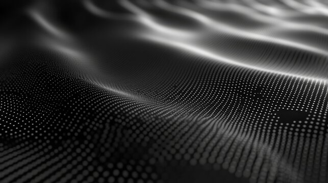 Abstract Digital Wave Pattern with Dot Matrix Design