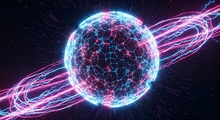 A celestial explosion of light and color in outer space. A supernova or the birth of a new star. A vibrant and dynamic image of a cosmic event, filled with energy and wonder.