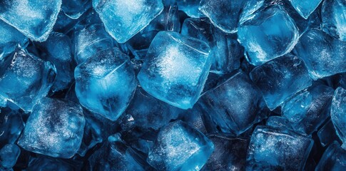 Fresh Ice cubes Background for Cool Drinks and Refreshing Summer Time