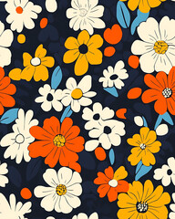Obraz premium Floral or leaf pattern background suitable for wallpaper, fabric, or decorative design. Soft colors and natural style, ideal for digital and print use.