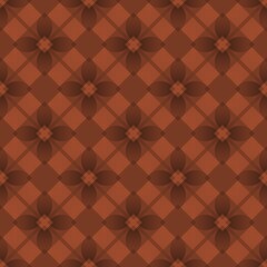 Vintage red floral damask seamless pattern for retro textile and paper decoration