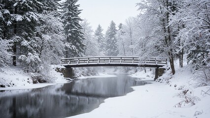 bridge in winter