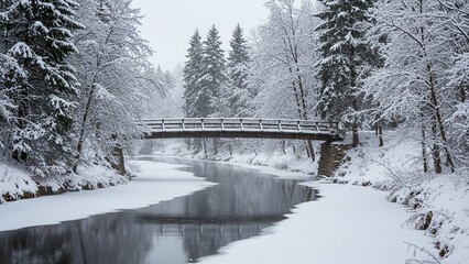 bridge in winter