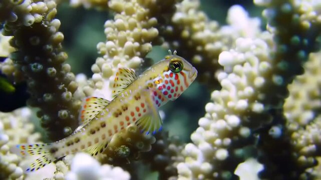 Small fish among coral