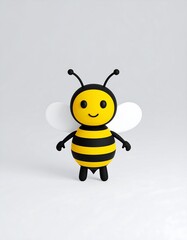 Cartoon bee, simple, 3D rendered