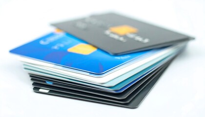 Stack of credit cards