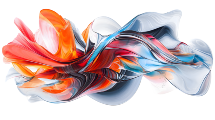 Mesmerizing abstract painting featuring a dynamic interplay of fluid brushstrokes isolated on a transparent background.png, Mesmerizing abstract digital artwork featuring flowing swirling waves of vib