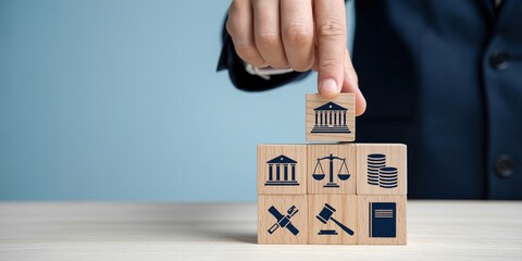 Businessman holding a house, money, and a box with a key representing real estate investment and property sale