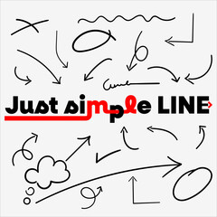 Simple Line Arrow Set photo