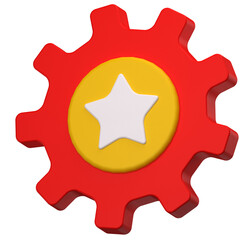 Innovation Gear 3D Illustration