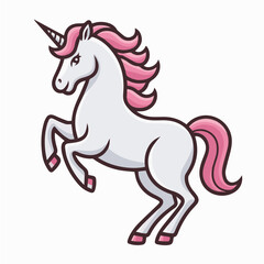 Fototapeta premium Colorful illustration of a Unicorn vector