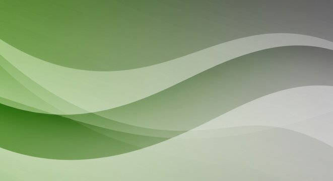 Abstract Green and Grey Waves - Powered by Adobe