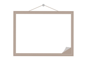 吊すタイプの横長メッセージボード。余白を有効にご利用ください。