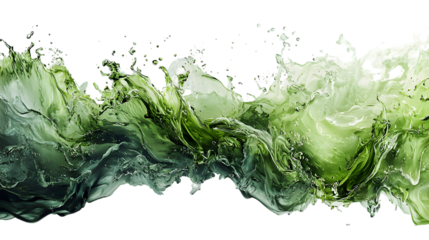 Splashing Green Organic Abstract Depicting Nature s Fresh Dynamism isolated on a transparent background.png, Splashing Green Organic Abstract Depicting Nature s Fresh Dynamism isolated on a transparen