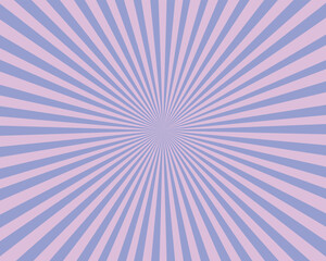 Abstract Background with Radial Lines in Pastel Blue and Pink for Retro Design and Creative Projects Featuring a Vintage Sunburst Effect