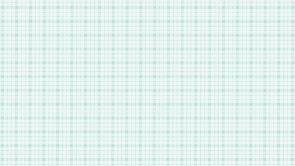Turquoise and white plaid fabric texture background. Seamless pattern checkered wallpaper.	