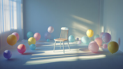 mismatched. A playful arrangement of mismatched chairs in vibrant colors, representing whimsical seating dilemmas. lifestyle magazines.