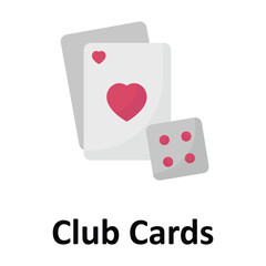 Club Cards Vector icon which can easily modify or edit
