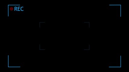 Camera viewfinder with R E C indicator and focus points