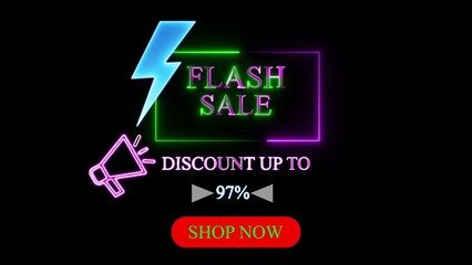 Neon Flash Sale Discount 97 Percent Shop Now percentage