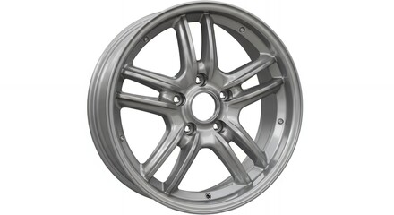 Obraz premium Modern alloy wheel design, perfect for car enthusiasts seeking sleek automotive aesthetics