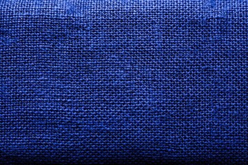 Close-up of deep blue woven fabric