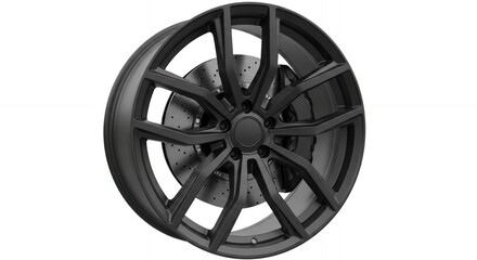 Obraz premium old RIMS reel isolated BLACK
