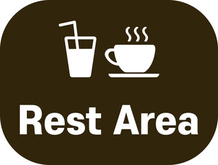 Rest Area Food Drink Sign