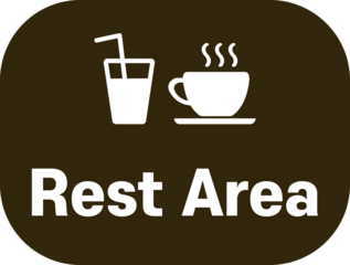 Rest Area Food Drink Sign