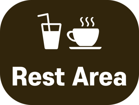 Rest Area Food Drink Sign