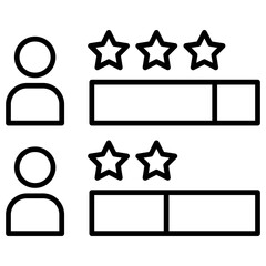 Ranking Outline Icon
