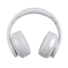 white headphones with transparent background