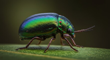 Fototapeta premium Colorful beetle close up
