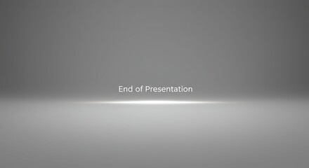 A professional presentation ending, perfect for business, marketing, and educational materials.