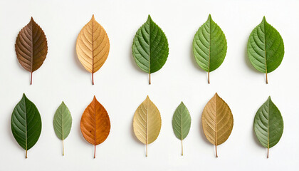 Design material, background material of aligned leaves with plenty of white space